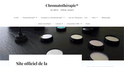 Desktop Screenshot of chromatotherapie.com