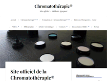 Tablet Screenshot of chromatotherapie.com